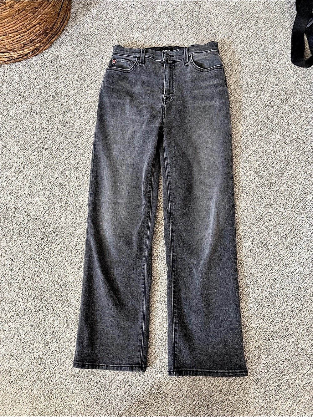 Hudson NOA Straight Leg Jeans in Gray Waist 25 Like New